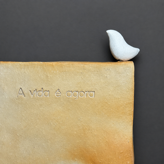Escultura de Parede A VIDA É AGORA - Modelo 3
