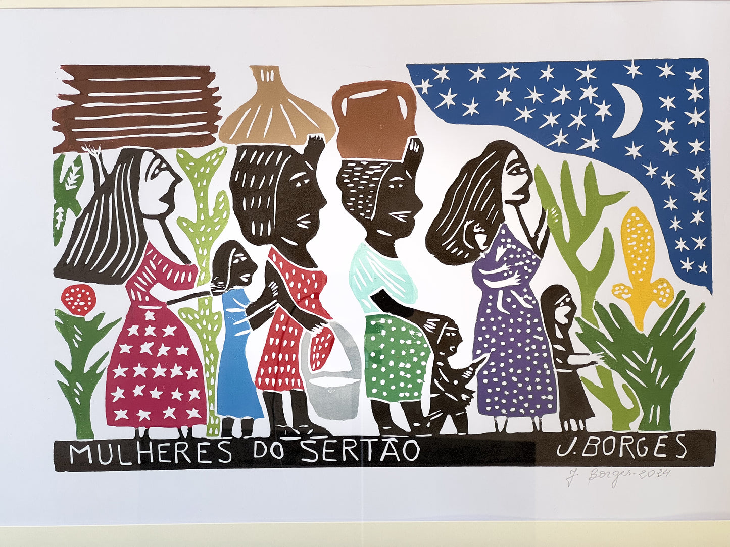 Xilografía J. Borges Mujeres del sertón