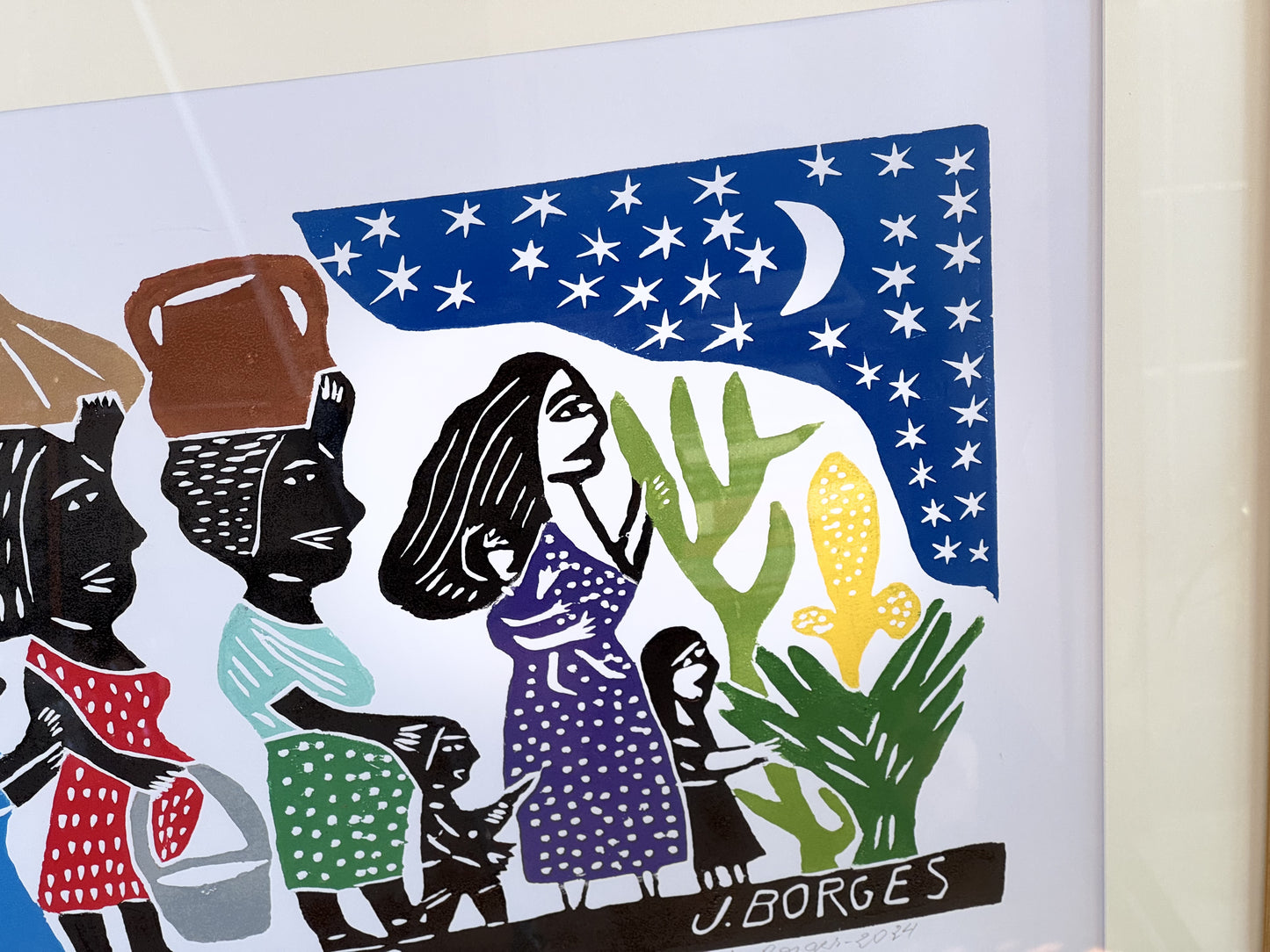 Xilografía J. Borges Mujeres del sertón
