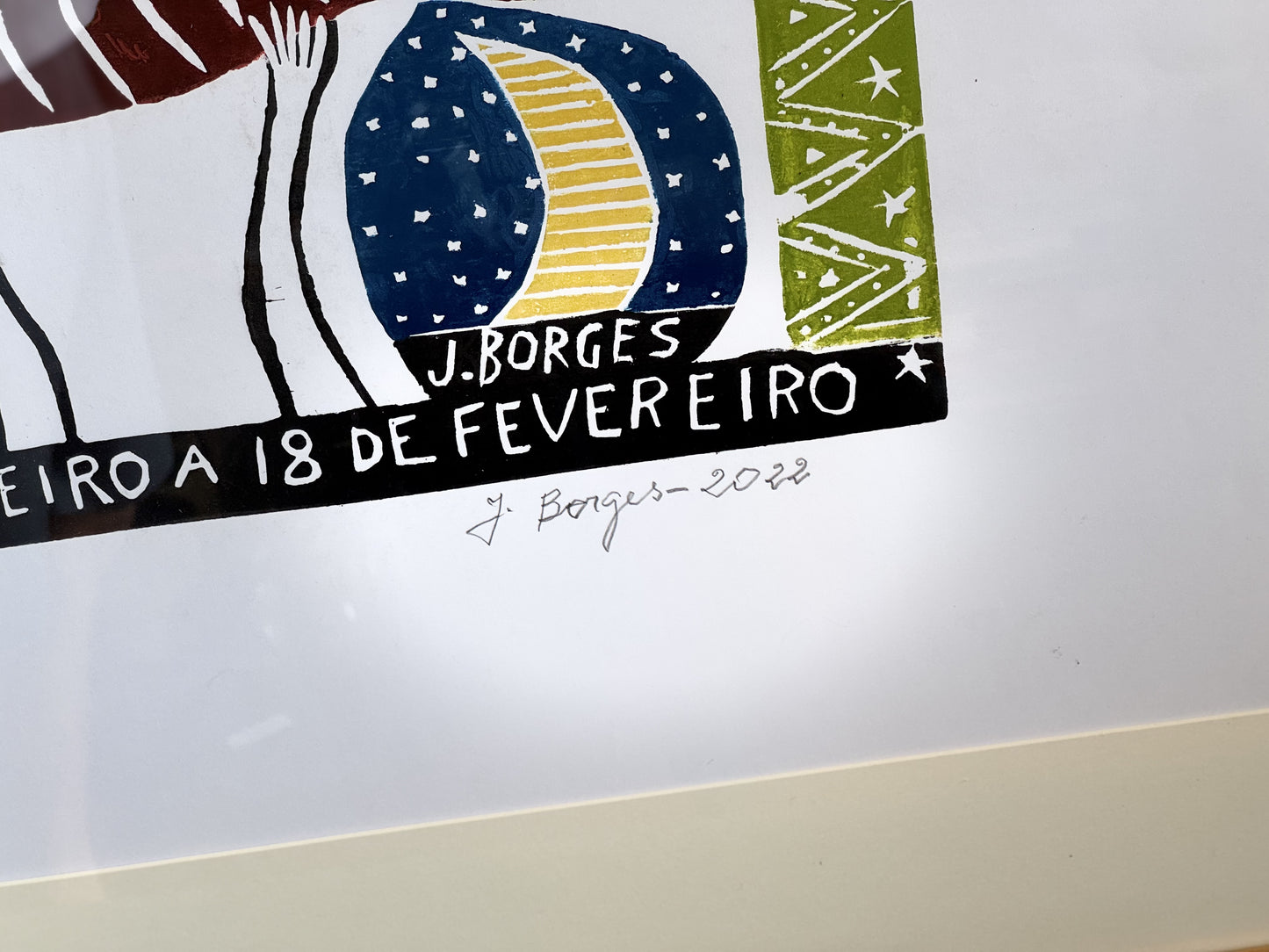 Grabado en madera J. Borges Acuario
