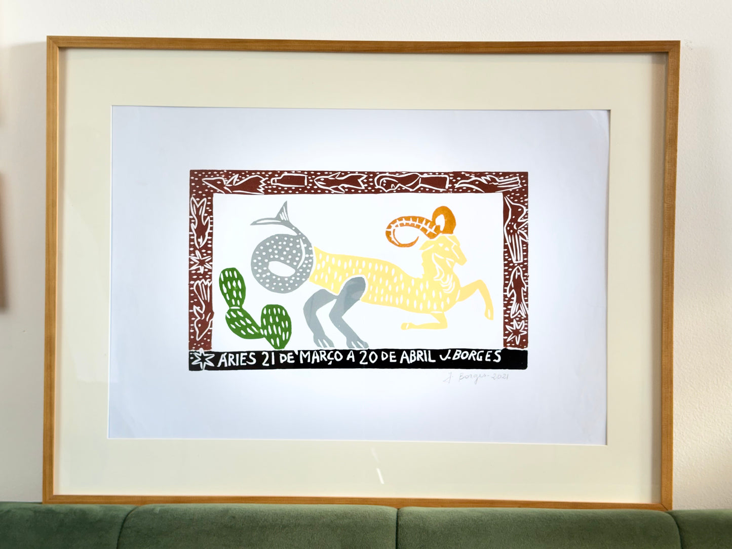 Grabado en madera de J. Borges Áries