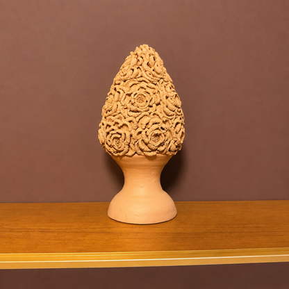 Pinha Terracota com Flores