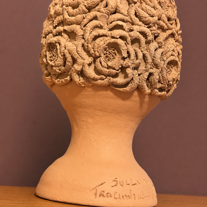 Pinha Terracota com Flores