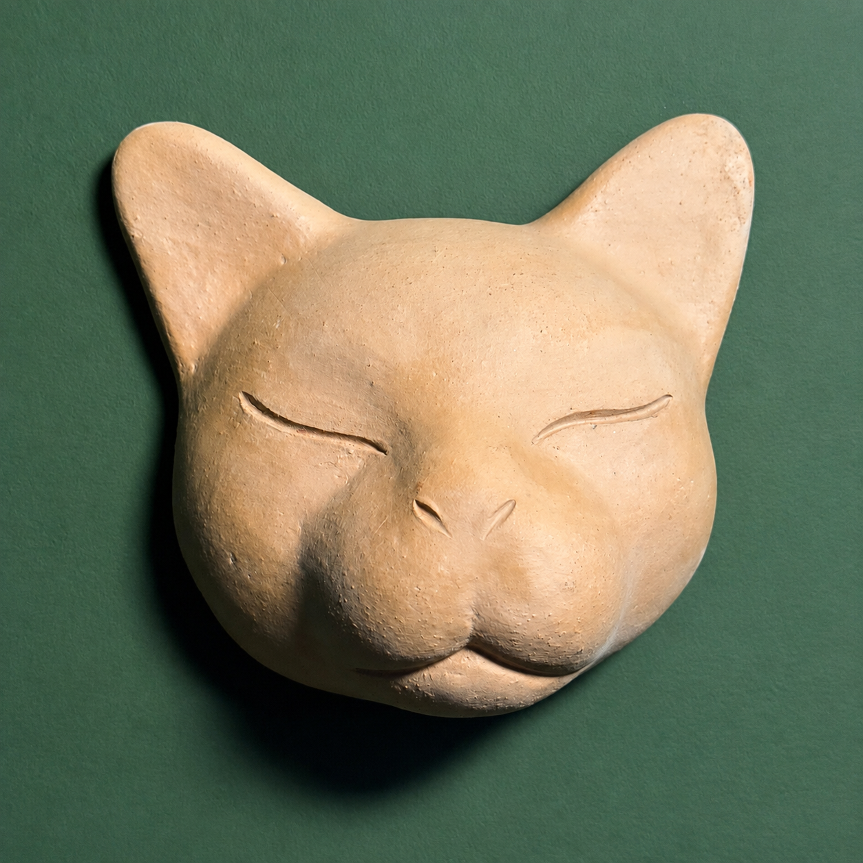 Máscara Felino Terracota Natural