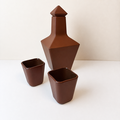 Copo Vértices Terracota 150 ml