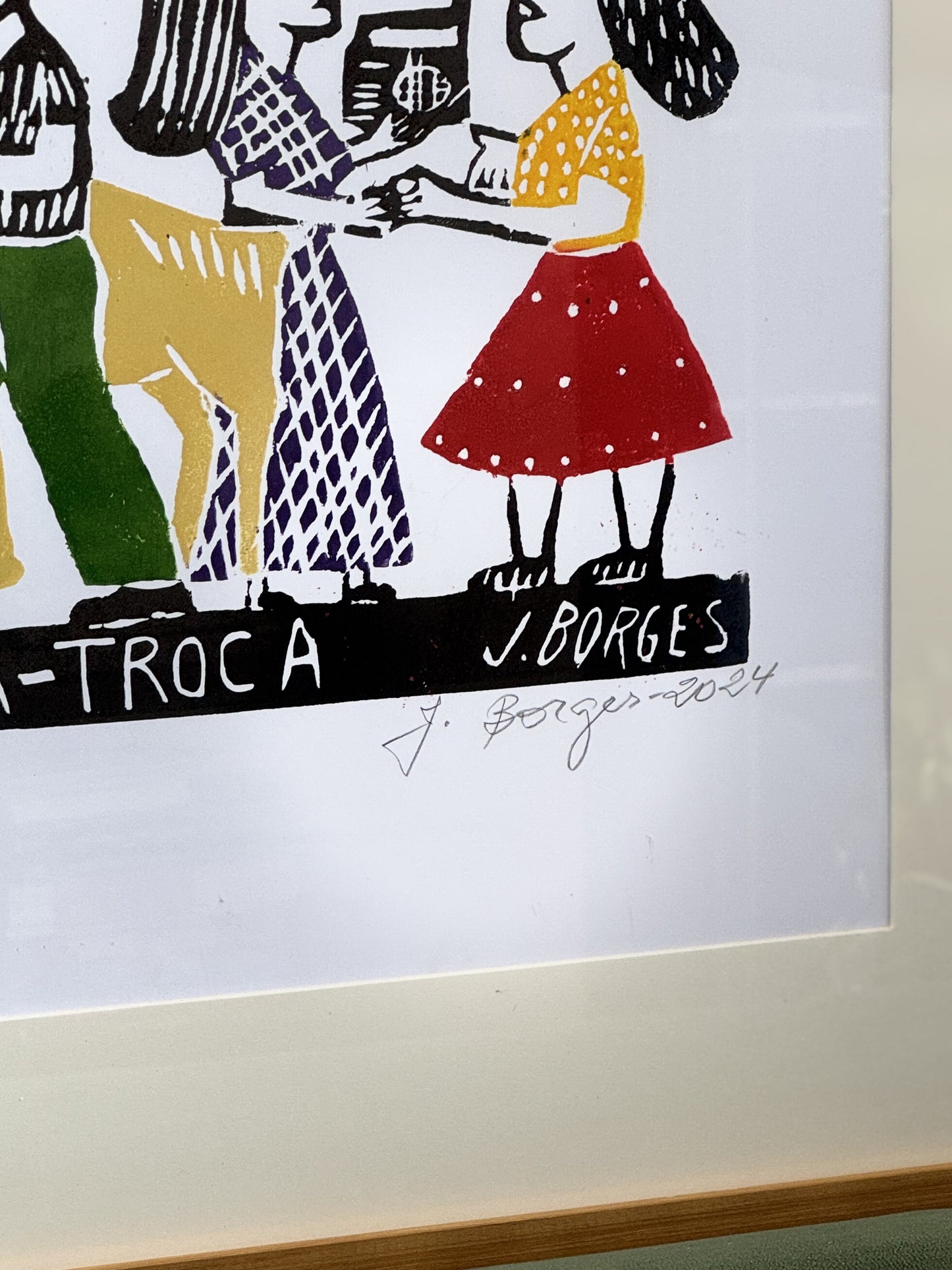 Xilogravura J. Borges A Feira do Troca-Troca