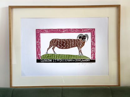 Woodcut J. Borges Capriconio