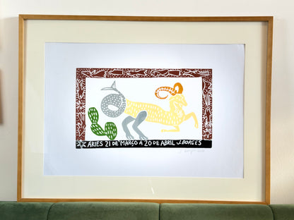 Grabado en madera de J. Borges Áries