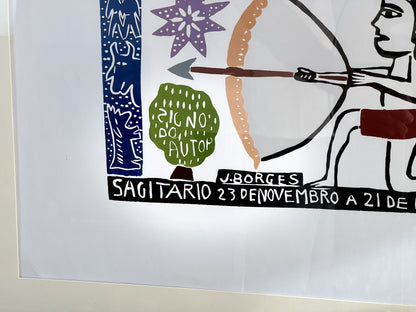 Xilografía J. Borges Sagitario