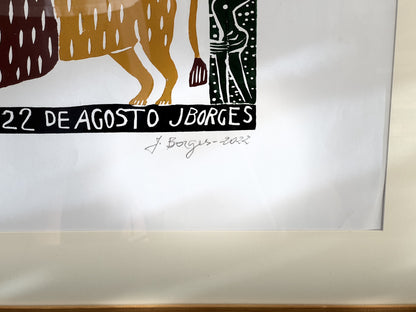 Xilografía de J. Borges Leão