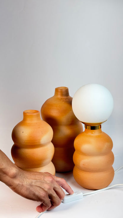 Luminária Abajur Três Bucho