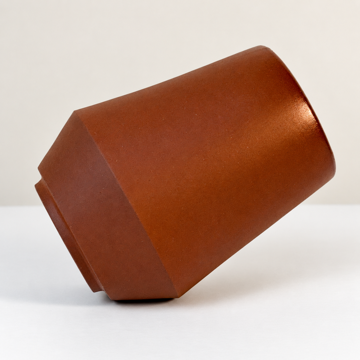 Copo Terracota com Interior Branco - 350ml