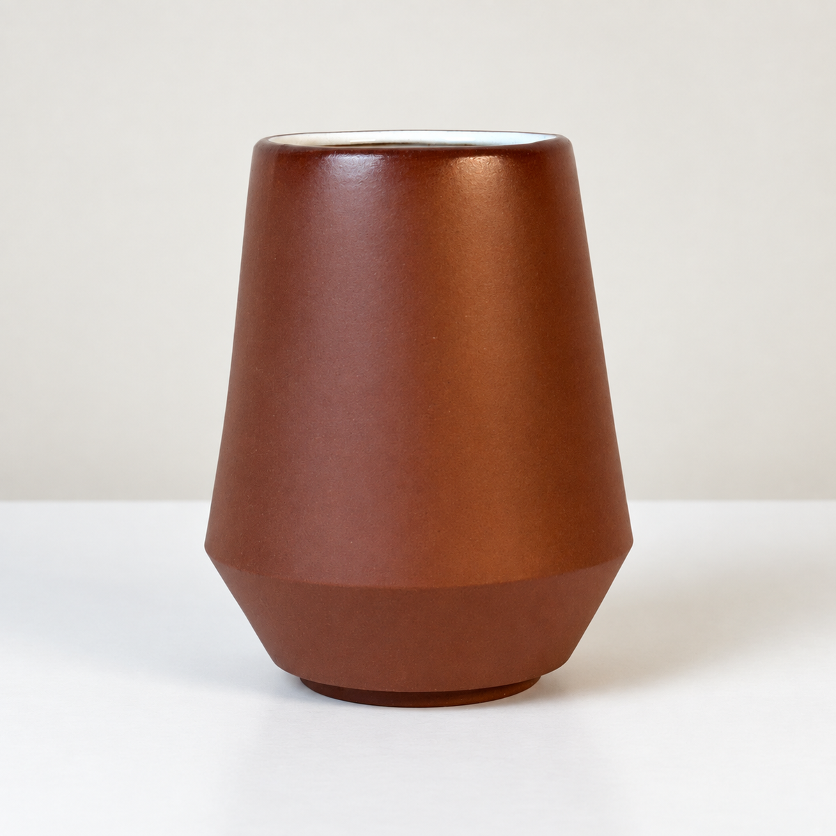 Copo Terracota com Interior Branco - 350ml